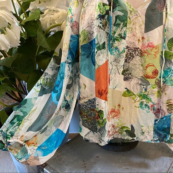 Anthropologie Leifsdottir abstract peasant blouse - Picture 4 of 8